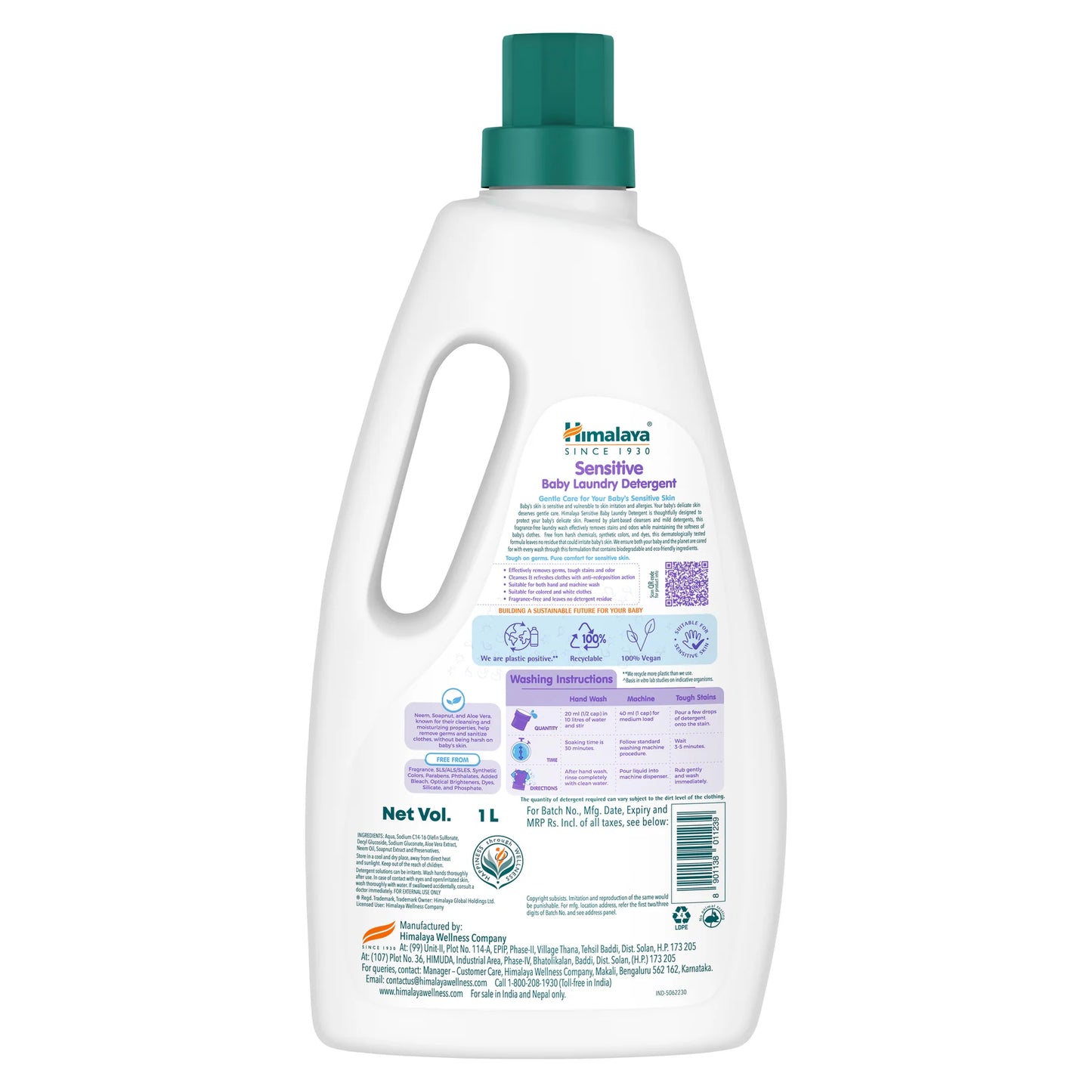 SENSITIVE BABY LAUNDRY DETERGENT 500ml