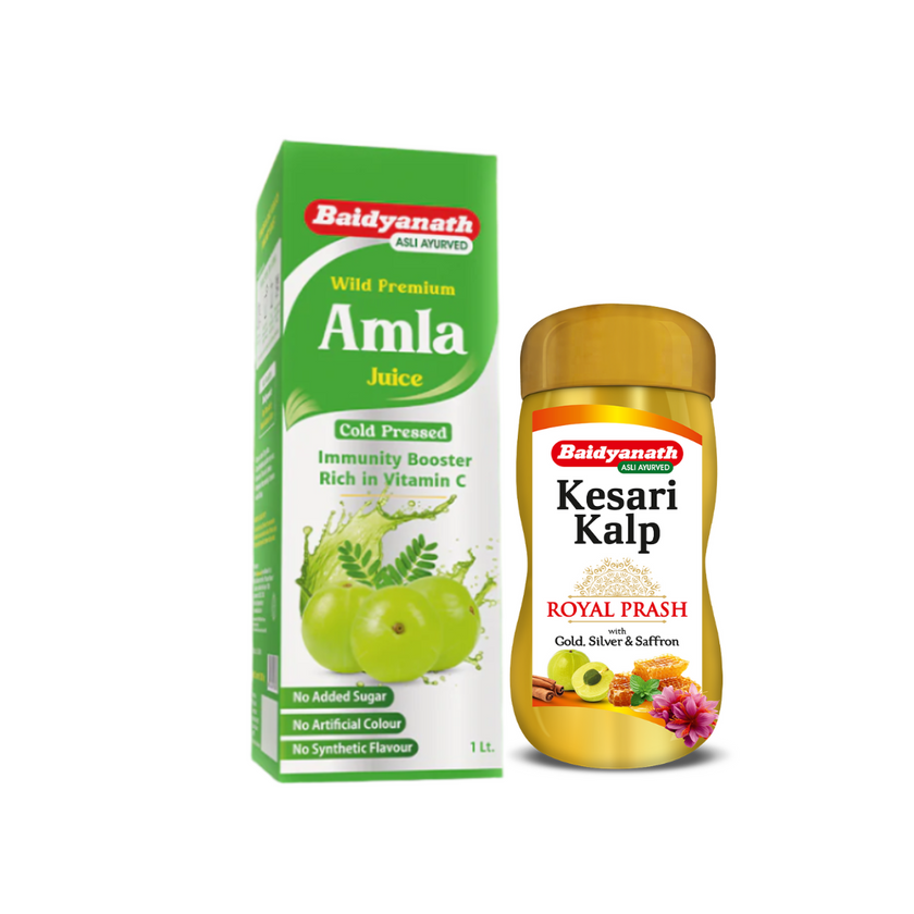 Baidyanath Amla Juice & Kesari Kalp Chyawanprash Combo