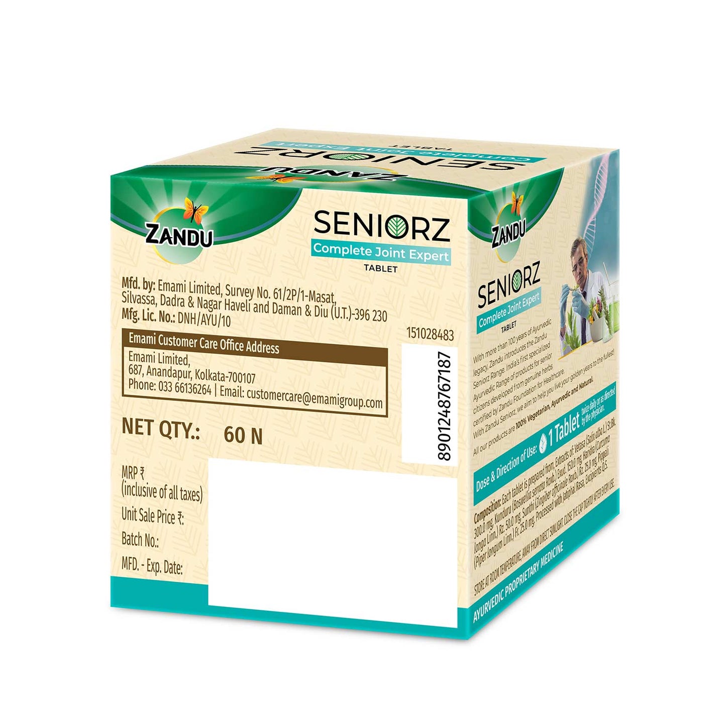 Zandu Seniorz Complete Joint Expert 60 Tablets