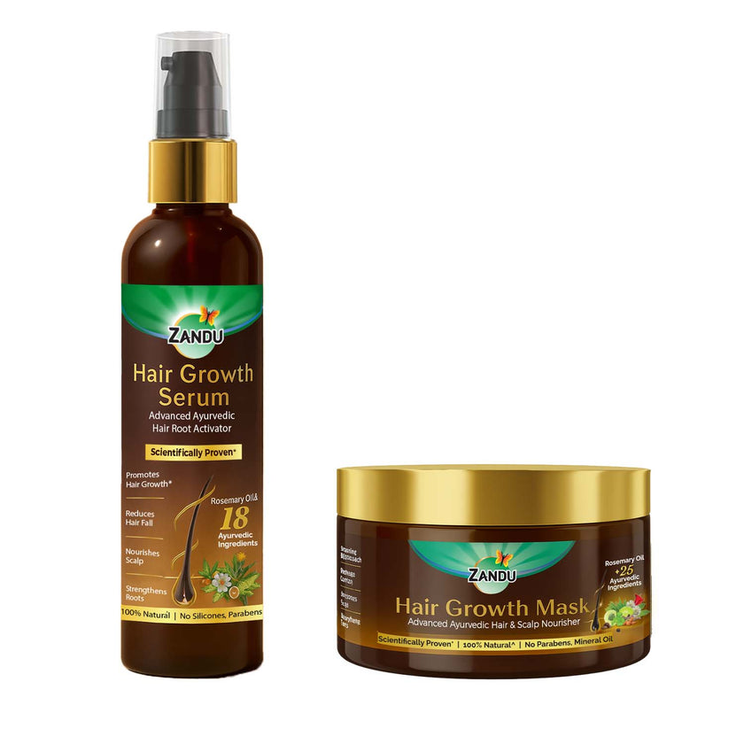 Zandu Hair Growth Serum & Mask Combo