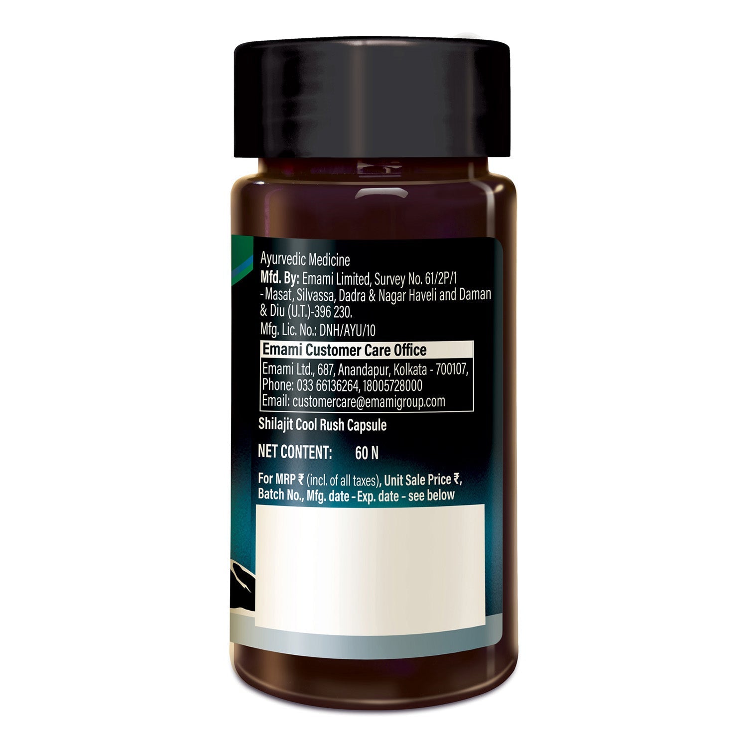 Zandu Shilajit Cool Rush 60 Capsules