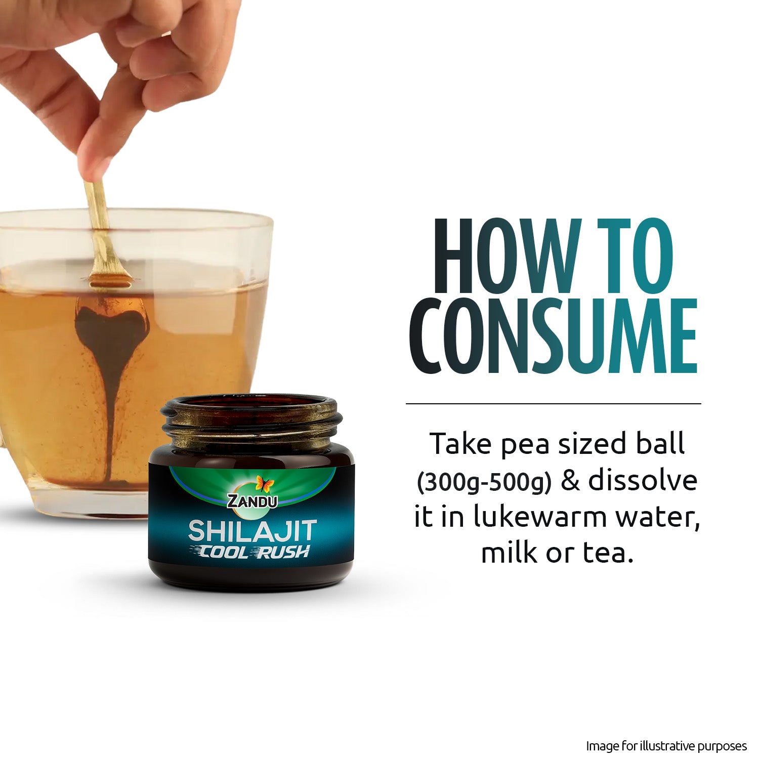 Zandu Shilajit Cool Rush Resin (10g)