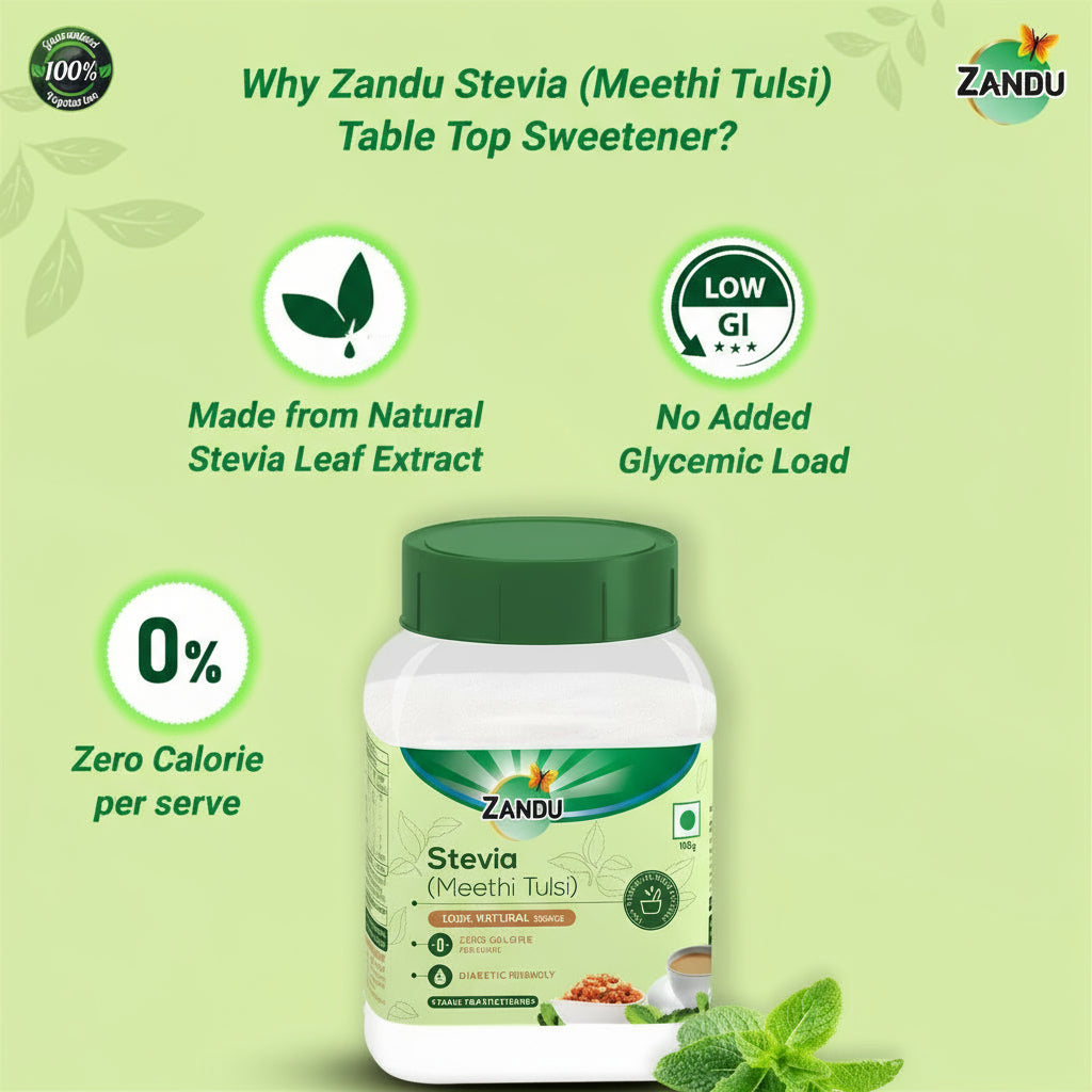 Zandu Stevia Powder (Meethi Tulsi) 100g