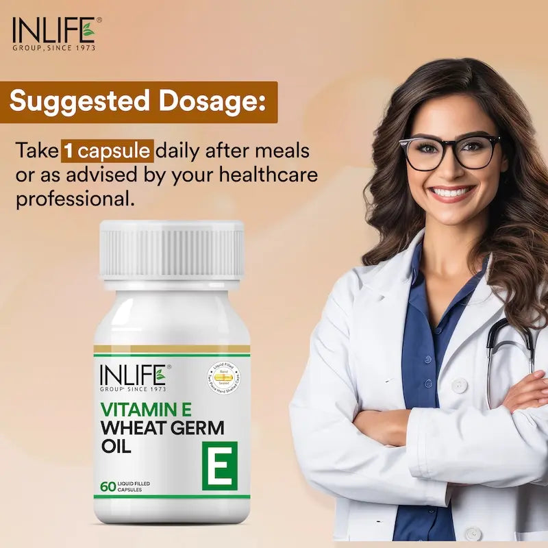 Inlife Vitamin E Wheat Germ Oil Capsules - 4