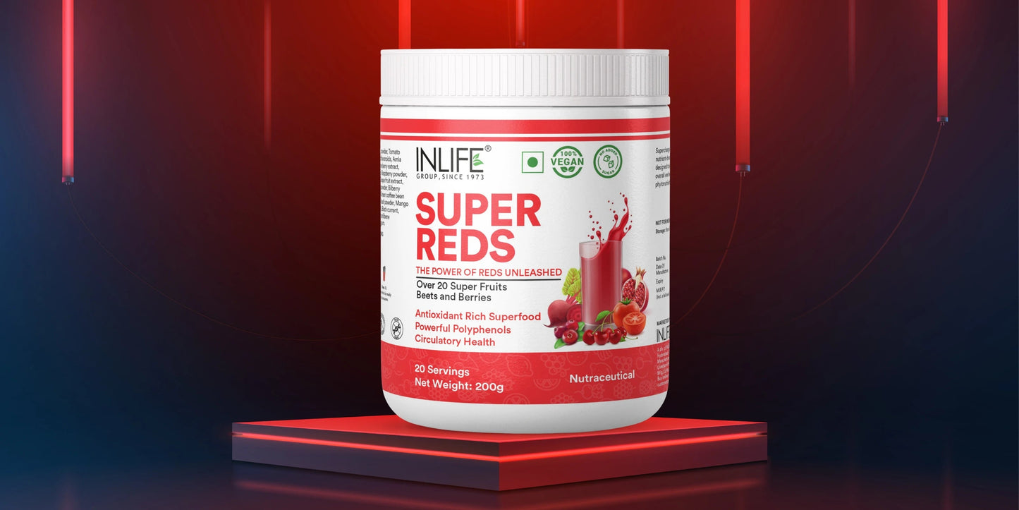 Super Reds Powder | Antioxidant-Rich 20 Superfoods, Fruits, Beets & Berries | 200gms - 11
