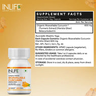 Inlife Bioavailable Curcumin Supplement | 600mg | 60 Veg. Capsules