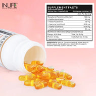 Inlife Tocotrienol Wheat Germ Oil Supplement |Vitamin E Family 30 Capsules