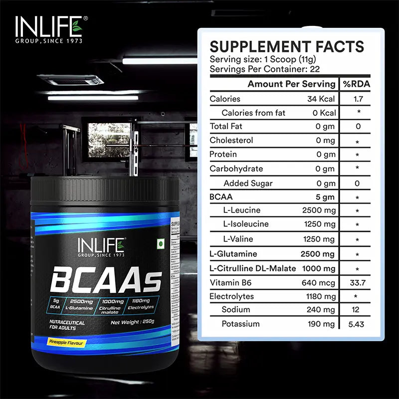 Inlife BCAA Pro Supplement| 250 gm powder - 14