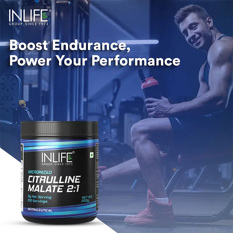 Inlife Citrulline Malate Powder 2:1 Supplement | 200 gms - 5