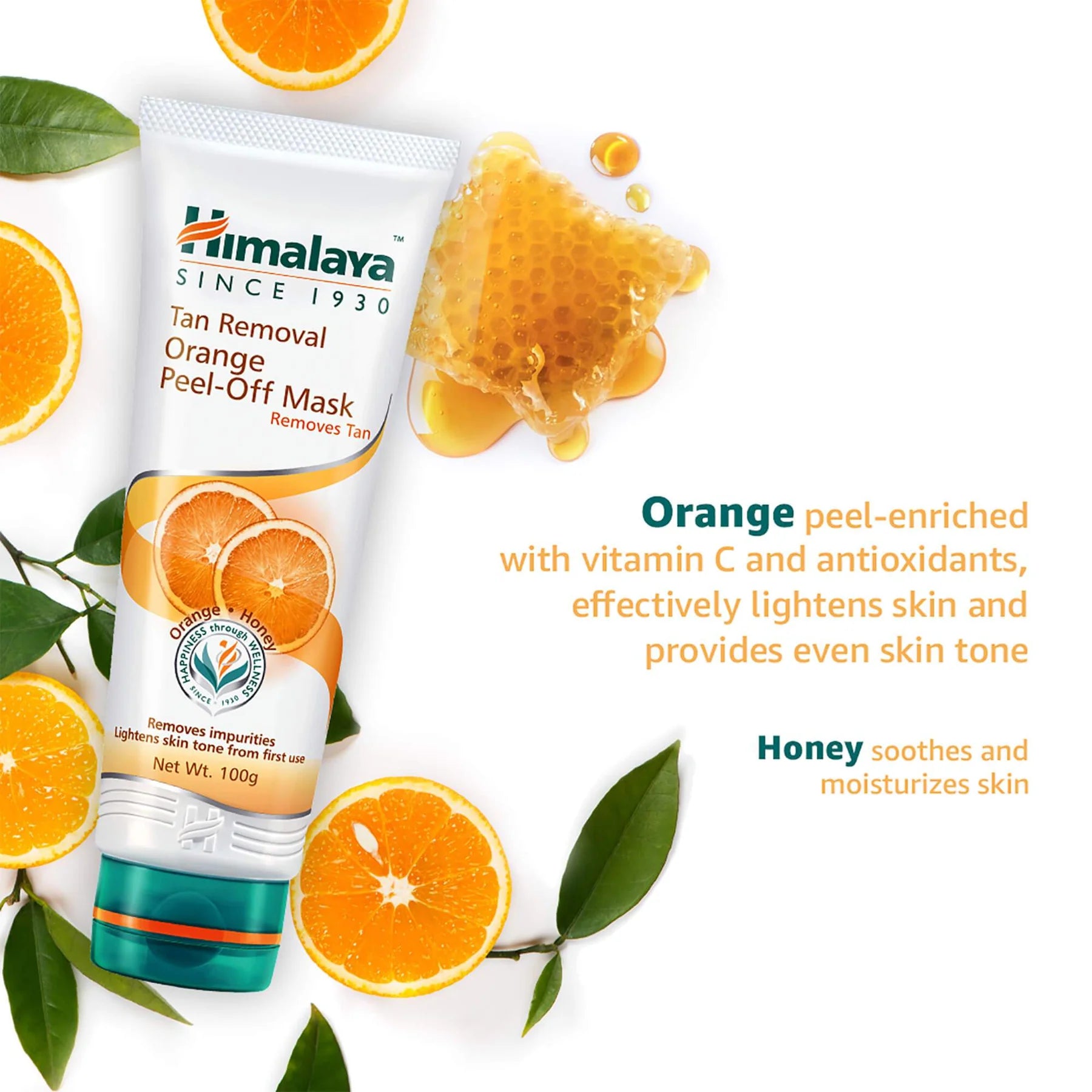 Tan Removal Orange Peel-Off Mask