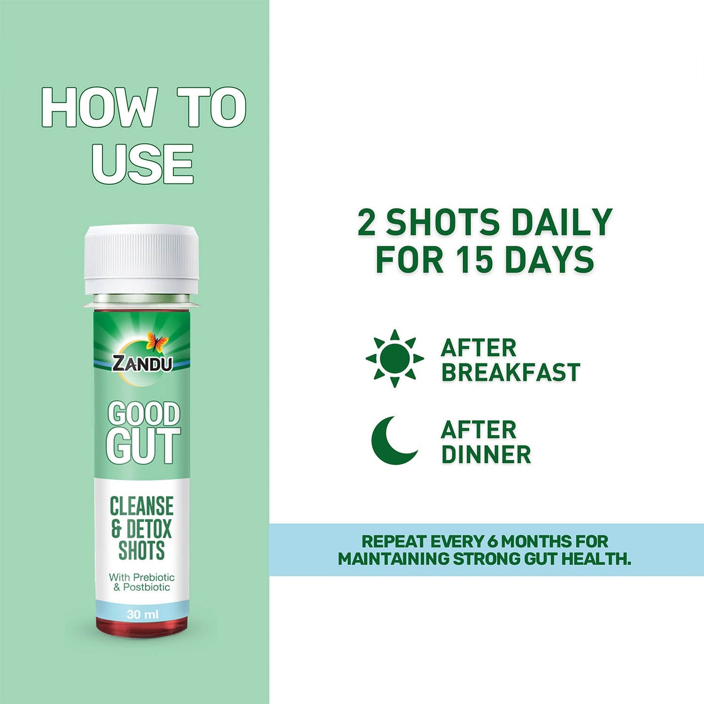 Zandu Good Gut Cleanse & Detox 30 Shots