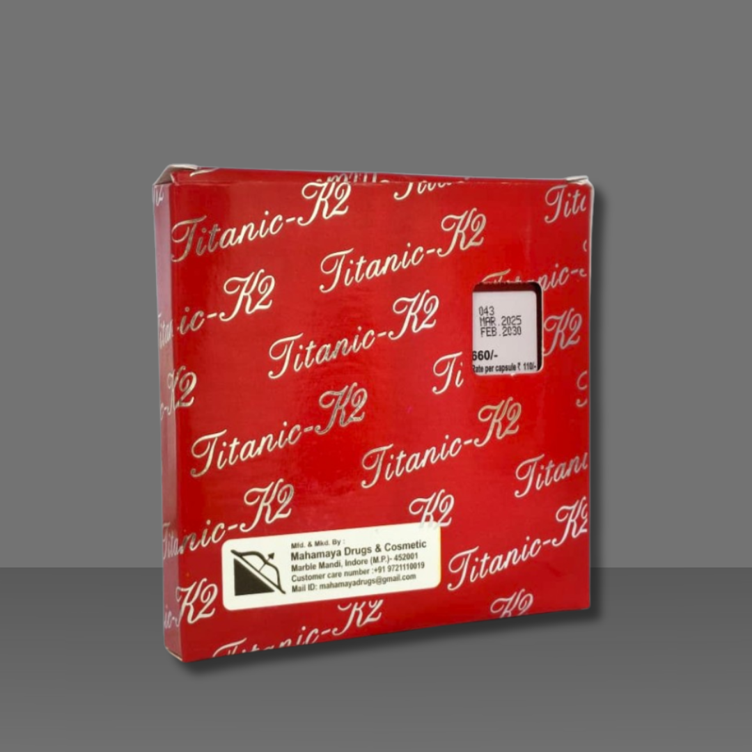 Titanic K2 Capsules – Herbal Dietary Supplement for Men