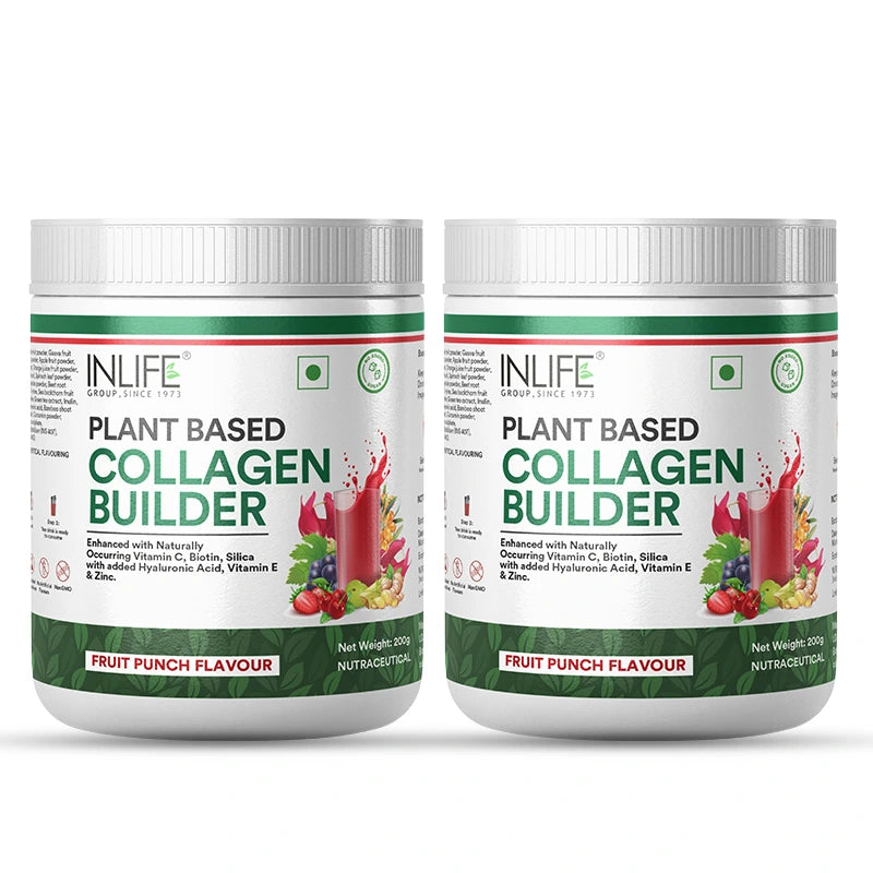 Inlife Plant Based Collagen Powder Supplement, Women & Men - 200g (Fruit Punch) - 8