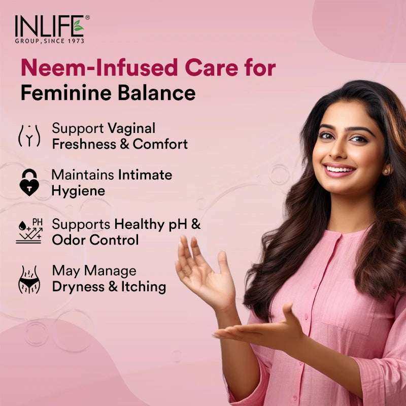 Inlife BC Caps – Vaginal Hygiene Support with Neem Seed Oil (Nimba Taila) | Liquid-Filled 60 Capsules
