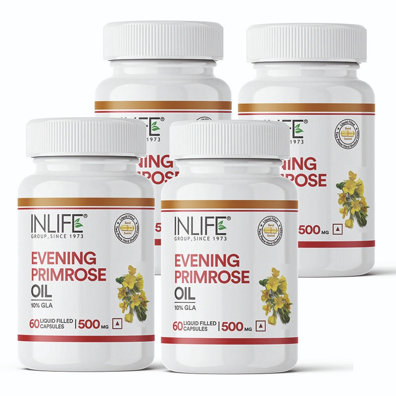Inlife Evening Primrose Oil Supplement, 500mg 60 Capsules