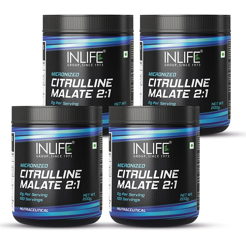 Inlife Citrulline Malate Powder 2:1 Supplement | 200 gms - 10