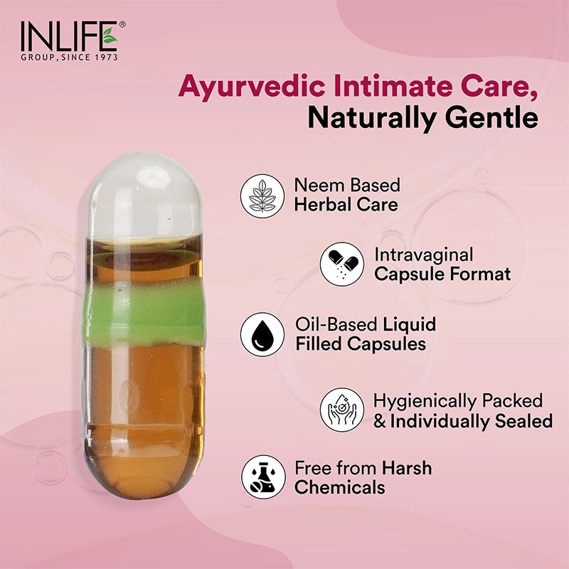 Inlife BC Caps – Vaginal Hygiene Support with Neem Seed Oil (Nimba Taila) | Liquid-Filled Capsules - 6