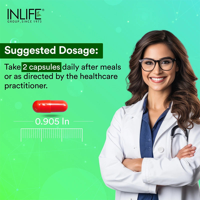 Inlife Vitamin B12, D3 5000 IU & Magnesium Glycinate Combo | Supports Bone & Nerve Health