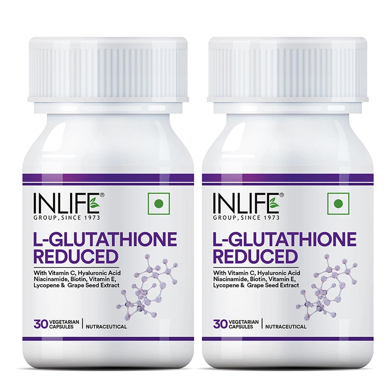 Inlife L-Glutathione Reduced Supplement | Veg. Capsules - 7