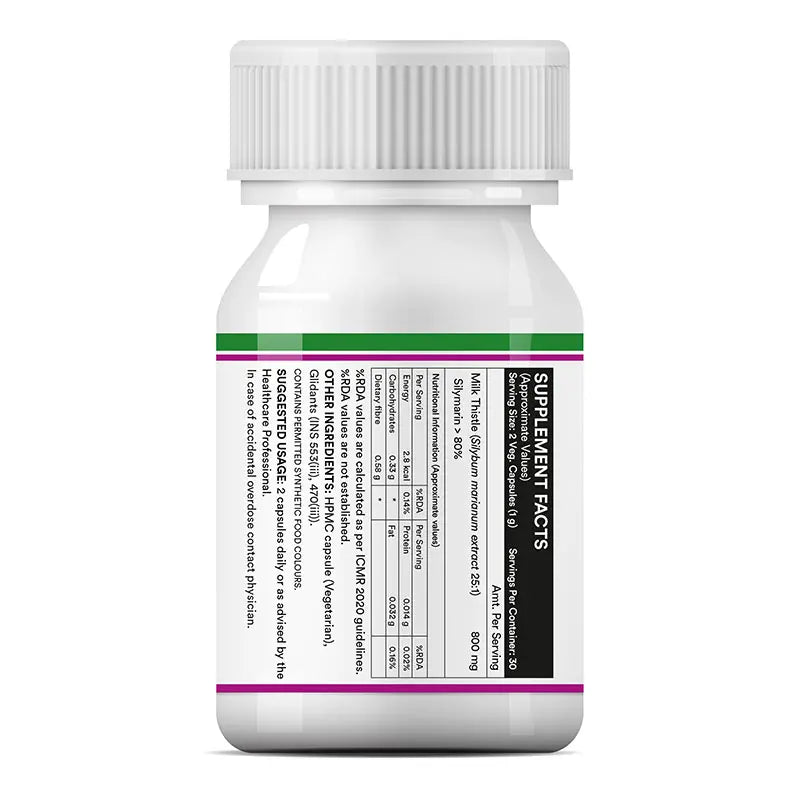 Inlife Milk Thistle Supplement | 800mg Per Serving | - 7