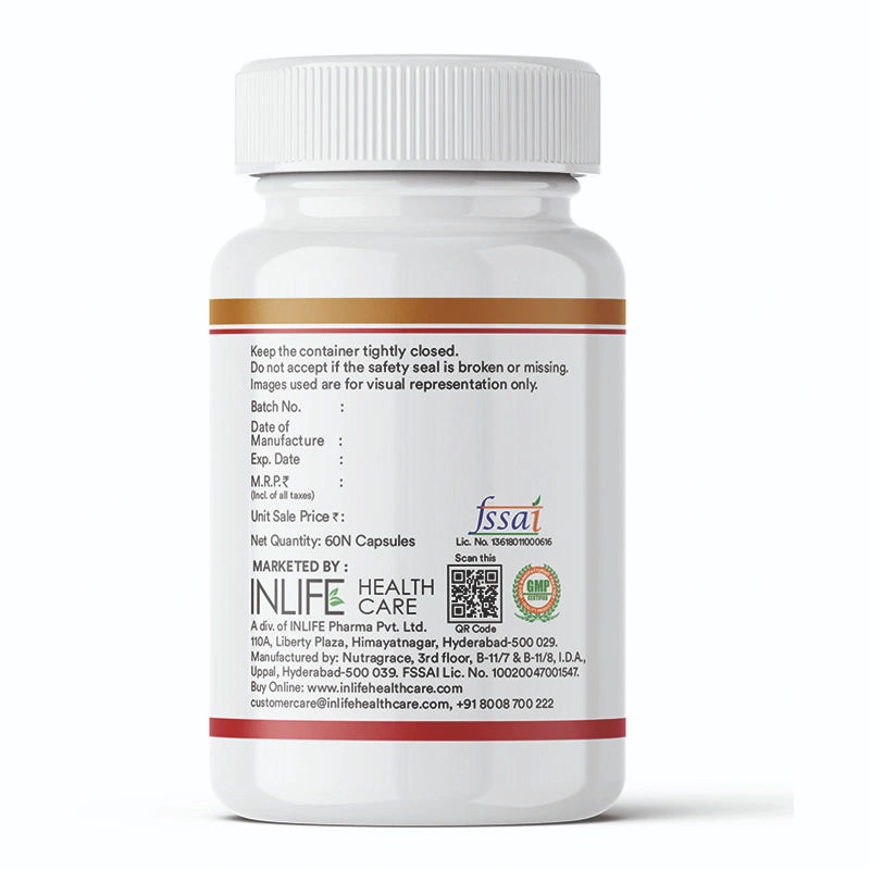 Inlife Evening Primrose Oil Supplement, 500mg 60 Capsules