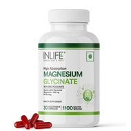 Inlife Magnesium Glycinate with Zinc Supplement 30 Veg. Capsules