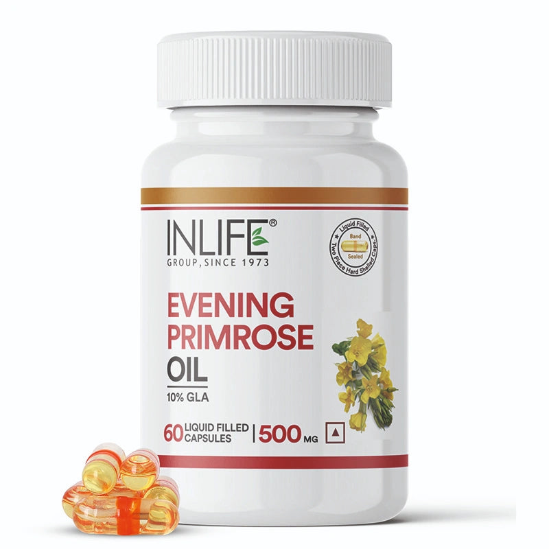 Inlife Evening Primrose Oil Supplement, 500mg 60 Capsules