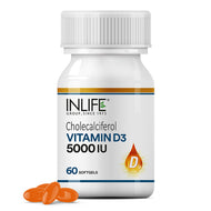 Inlife Vitamin D3 5000 IU Cholecalciferol 60 Softgels