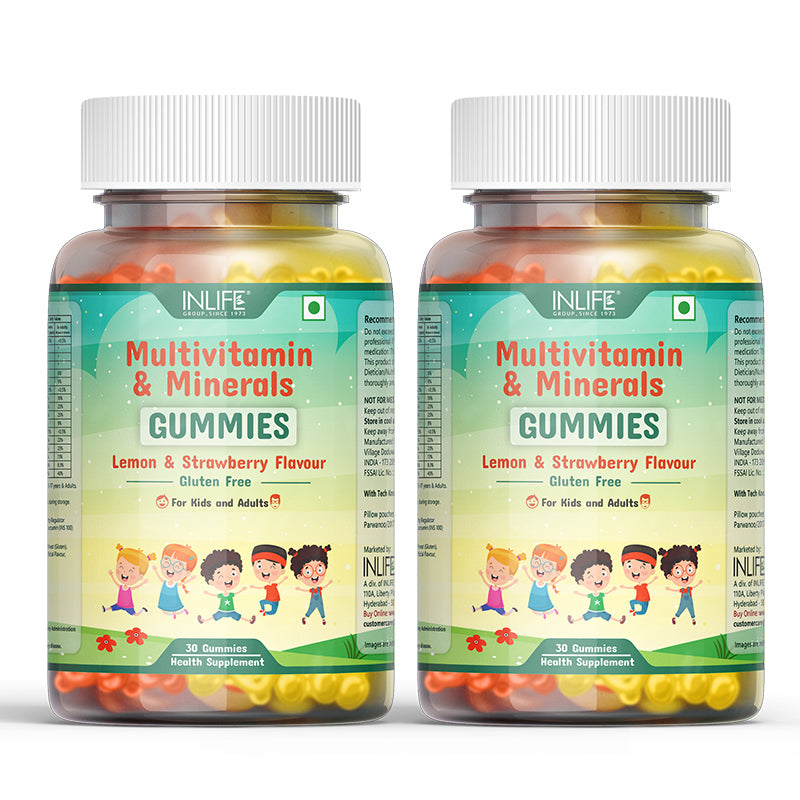 Inlife Multivitamin & Minerals Gummies | Lemon & Strawberry Flavor - 7