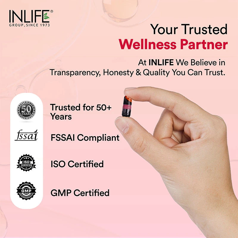 Inlife AstaZine® Astaxanthin 5% with Vitamins A, D3 & E – Ultra-Pure & High-Potency Antioxidant Formula - 7