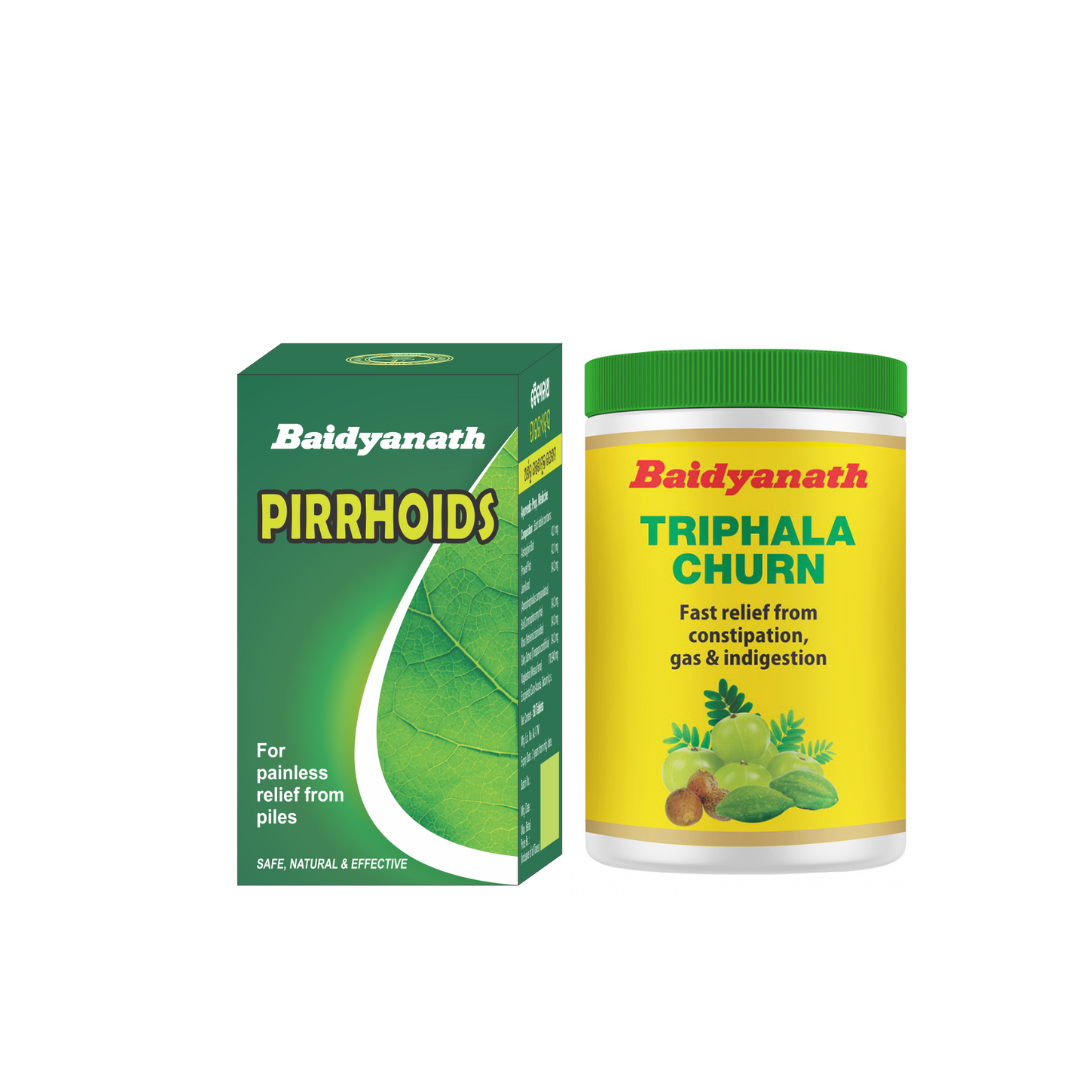 Baidyanath Pirrhoids Triphala Churna Combo