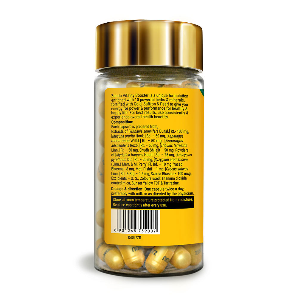 Zandu Vitality Booster 60 Capsules