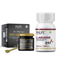 Inlife Shilajit Gold+L-Arginine Vitality Health Combo Pack