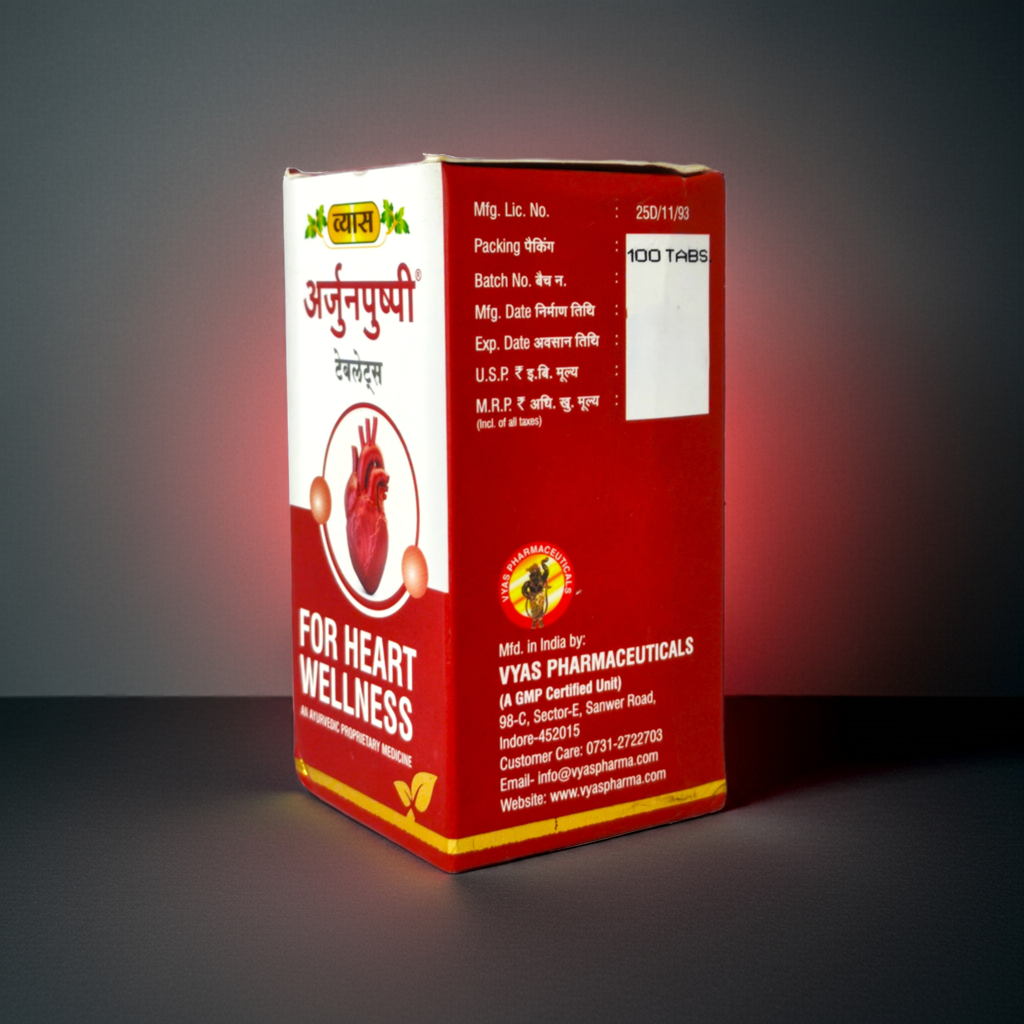 Vyas Arjunpushpi 100 Tablets  – Ayurvedic Herbal Blend