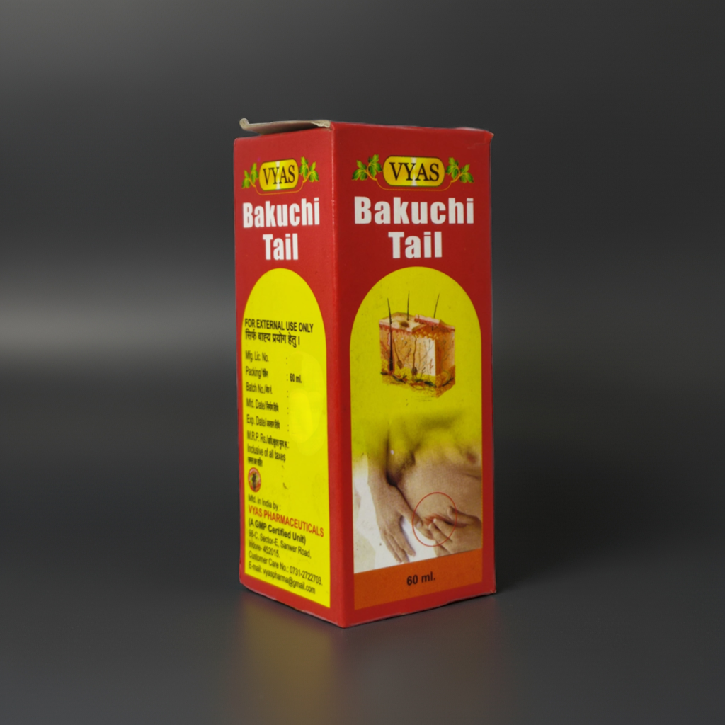 Vyas Bakuchi Tail 60ml Herbal Skin Care Oil 