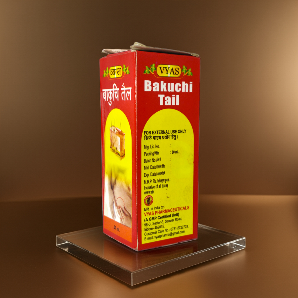 Vyas Bakuchi Tail 60ml Herbal Skin Care Oil 