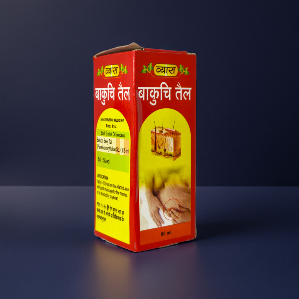 Vyas Bakuchi Tail 60ml Herbal Skin Care Oil 