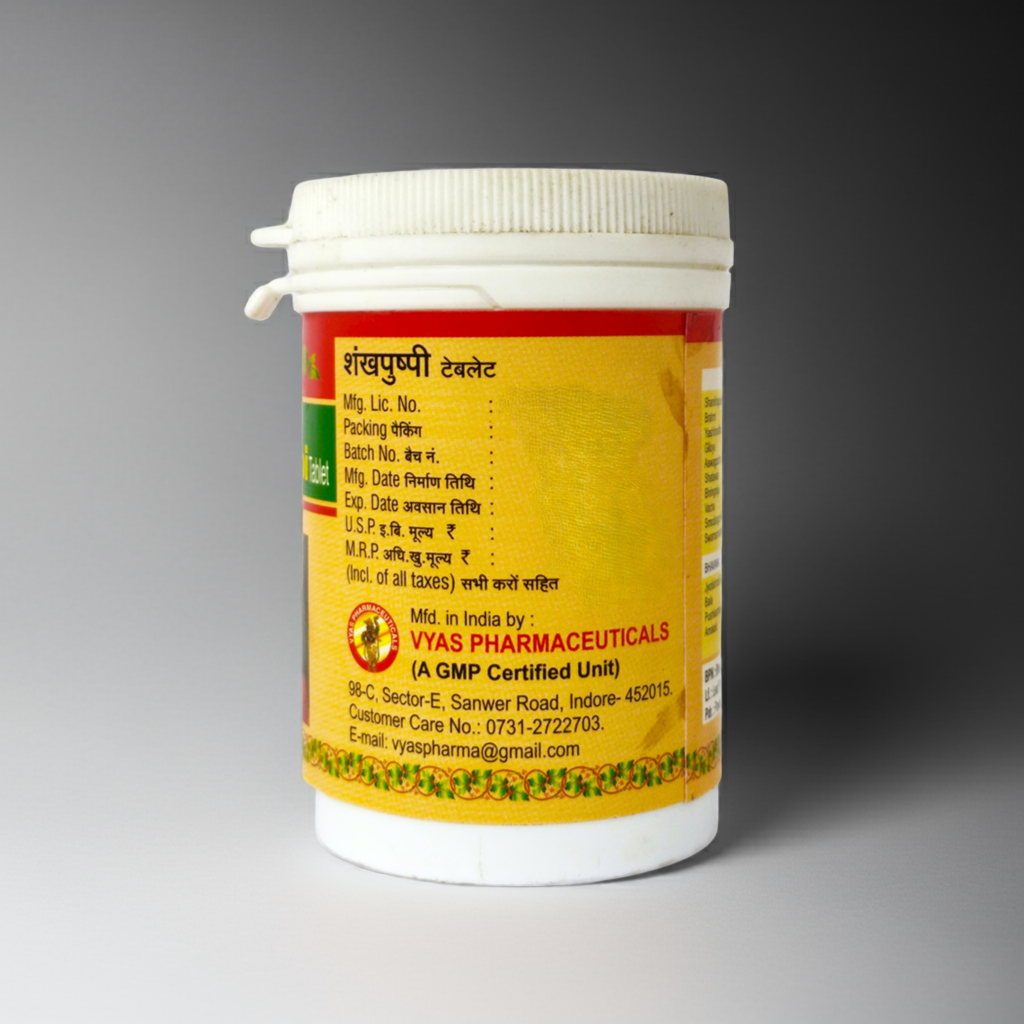 Vyas Shankha Pushpi 50 Tablets