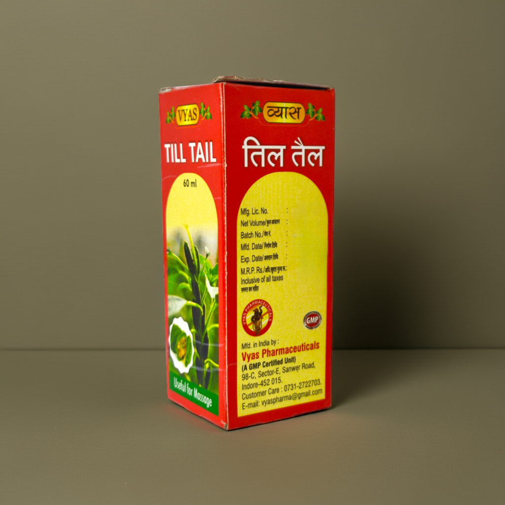 Vyas Till Tail 60ml – Pure Sesame Massage Oil 