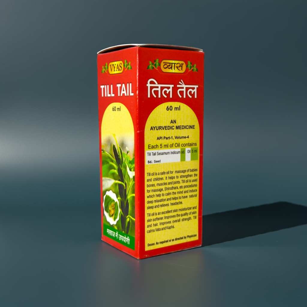 Vyas Till Tail 60ml – Pure Sesame Massage Oil 