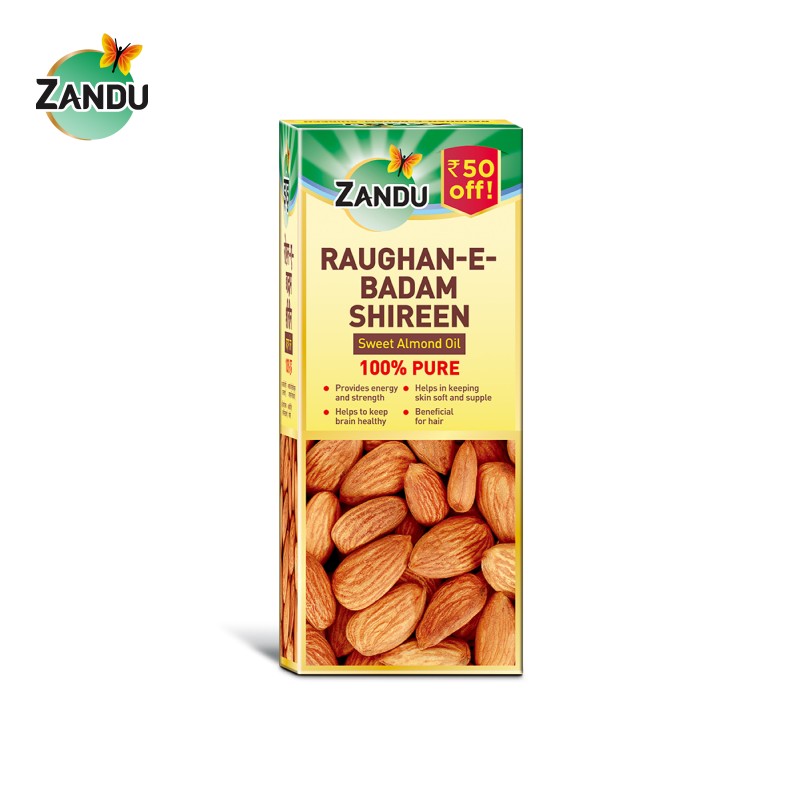 Zandu Raughan E Badam Shireen Sweet Almond Oil