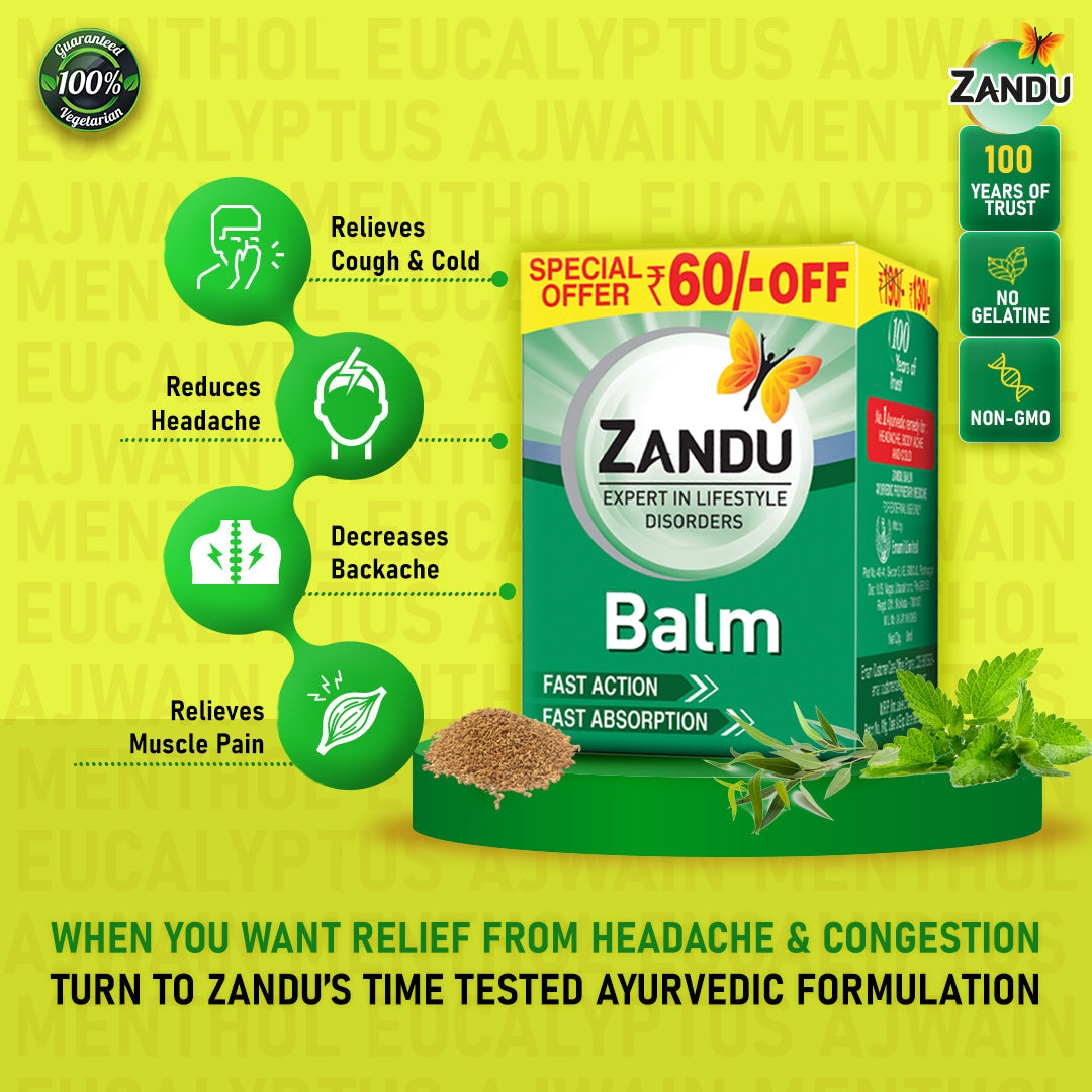 Zandu Balm 50ml (Pack of 2)