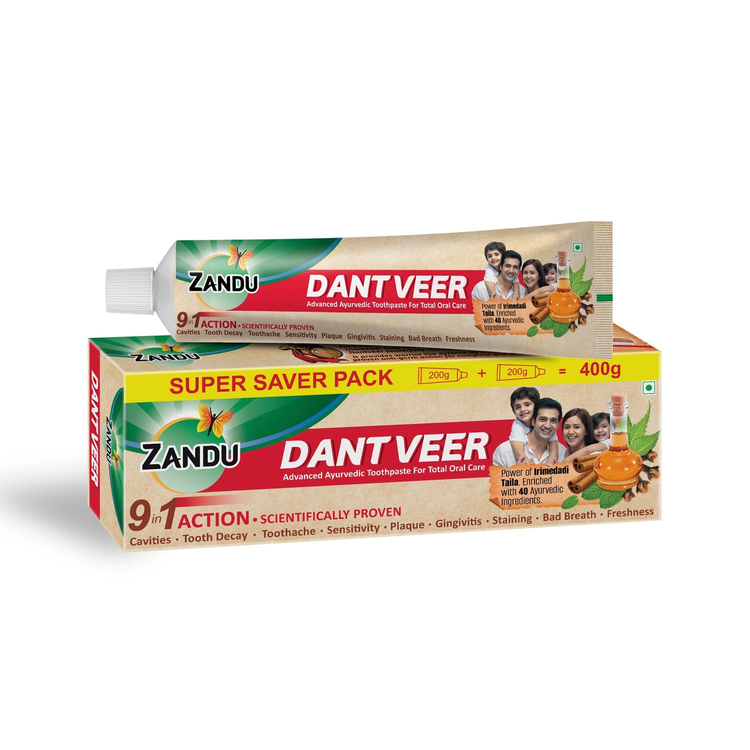 Zandu Dantveer Ayurvedic Toothpaste