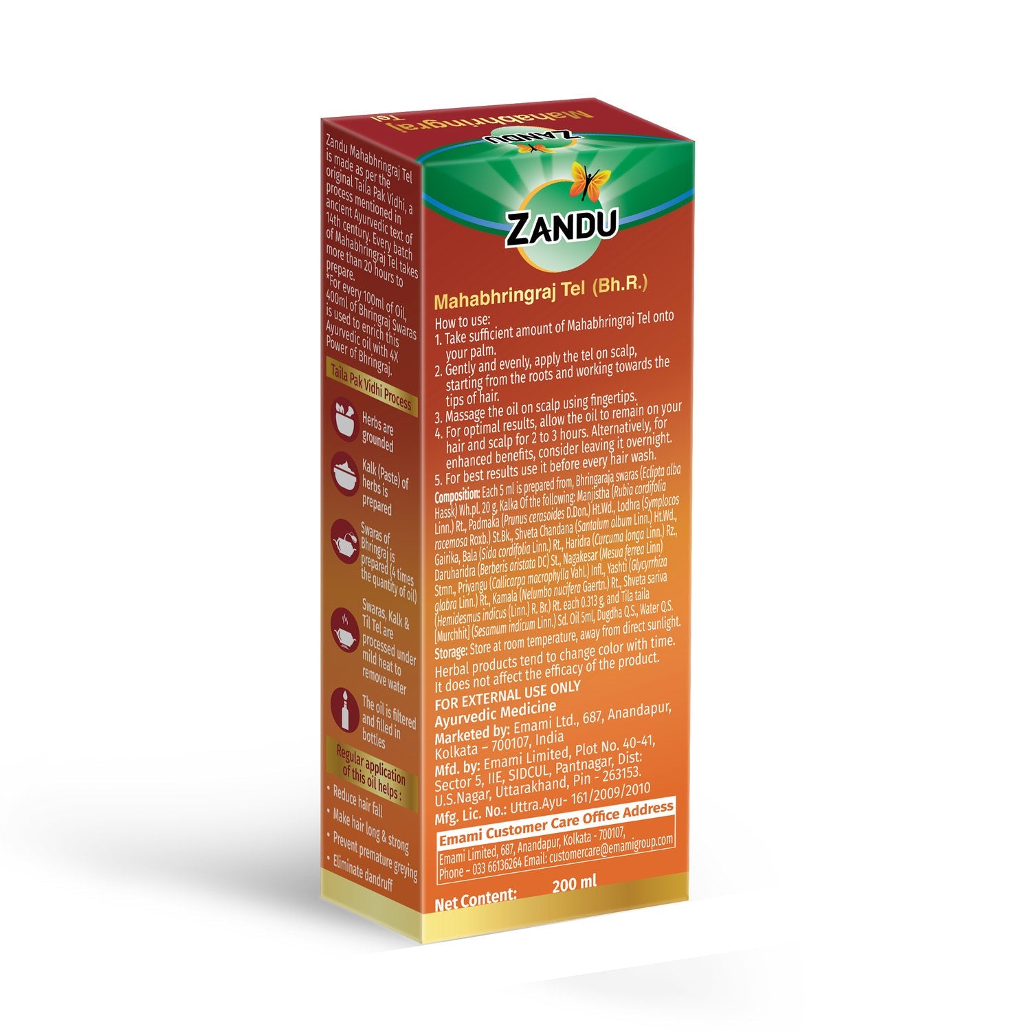 Zandu Mahabhringraj Hair Oil 200ml