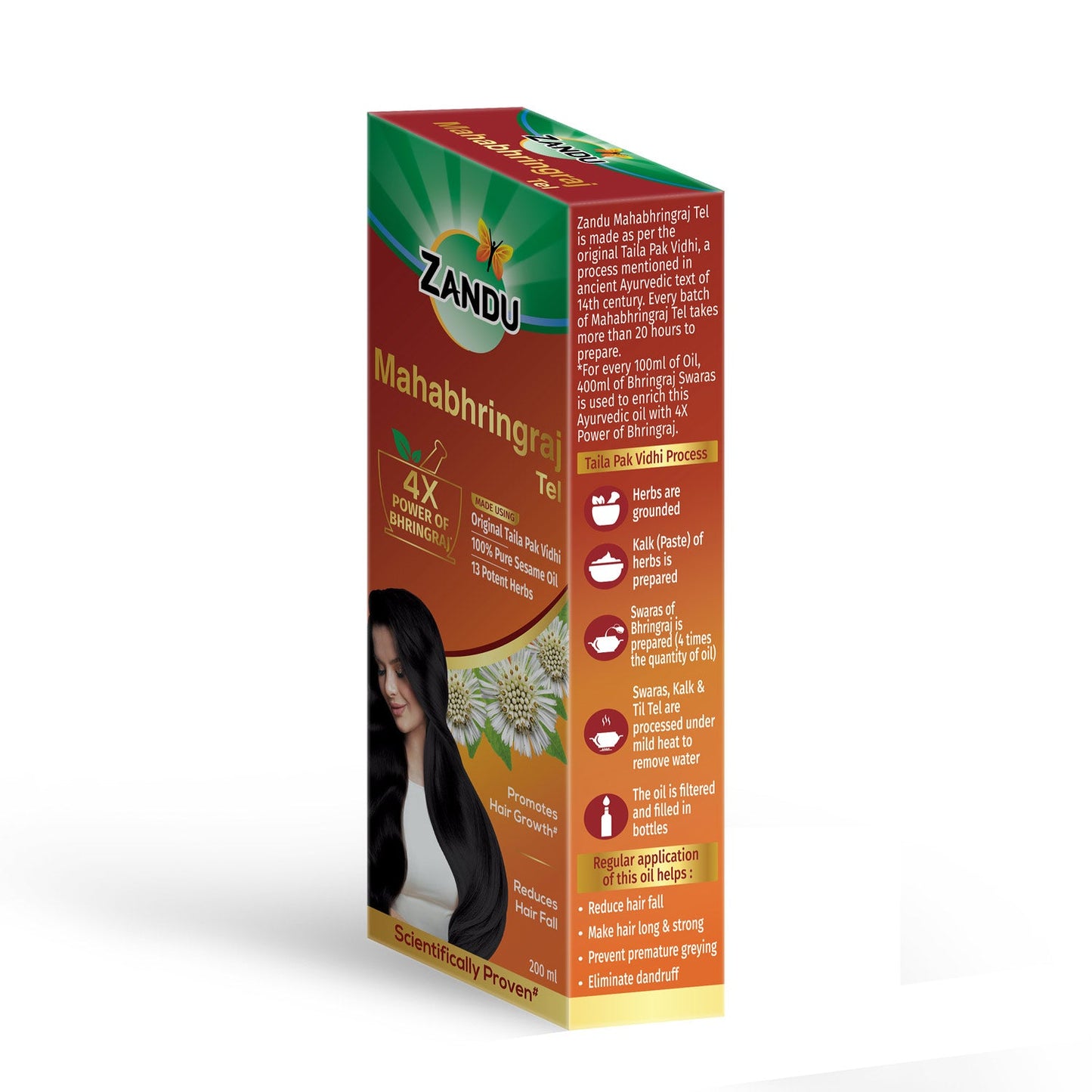 Zandu Mahabhringraj Hair Oil 200ml