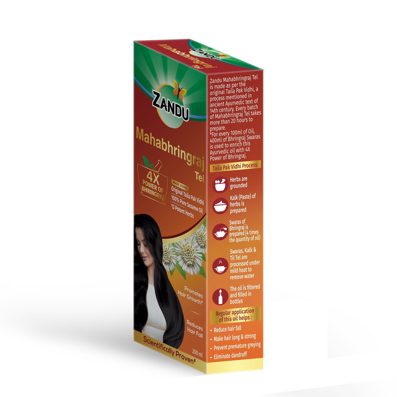 Zandu Mahabhringraj Hair Oil 200ml