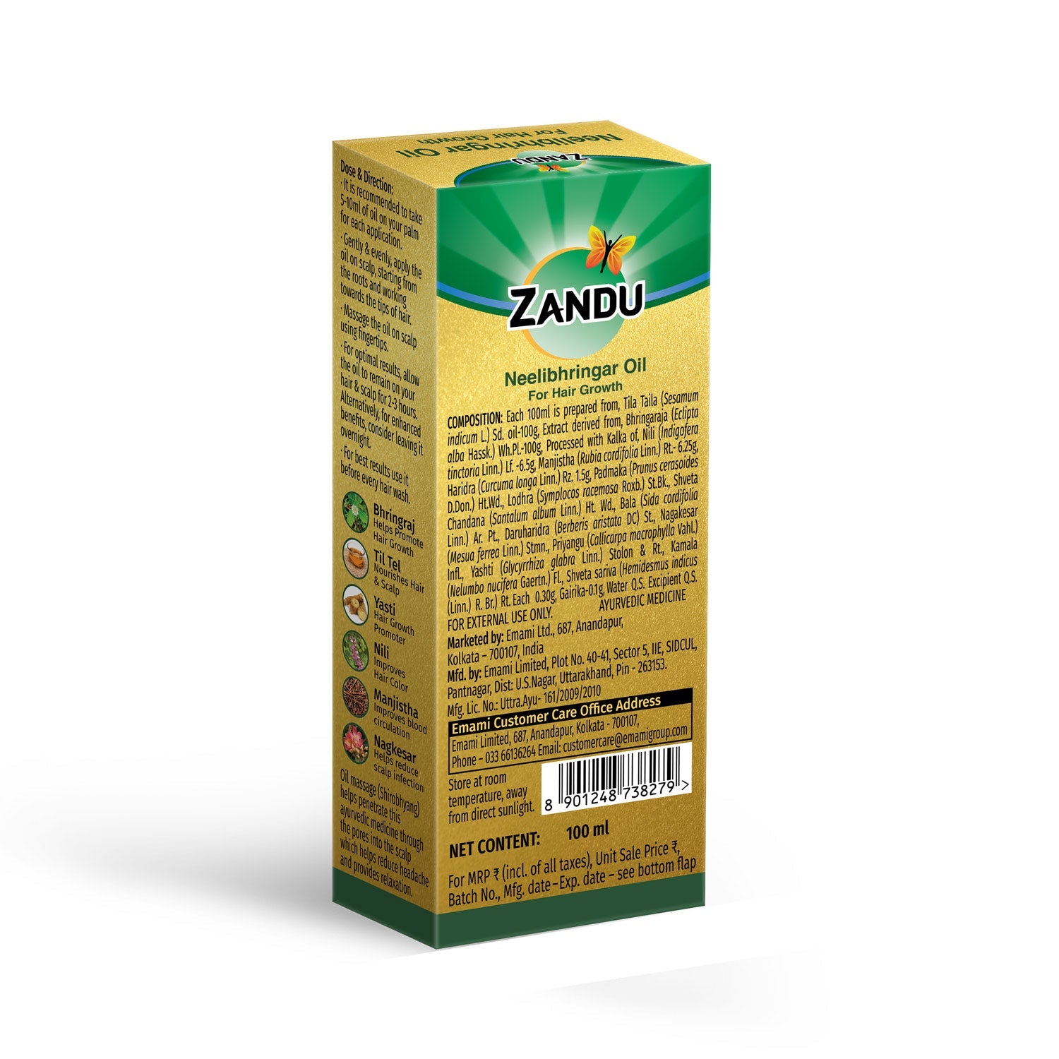 Zandu Neelibhringar Hair Oil (100 ml)