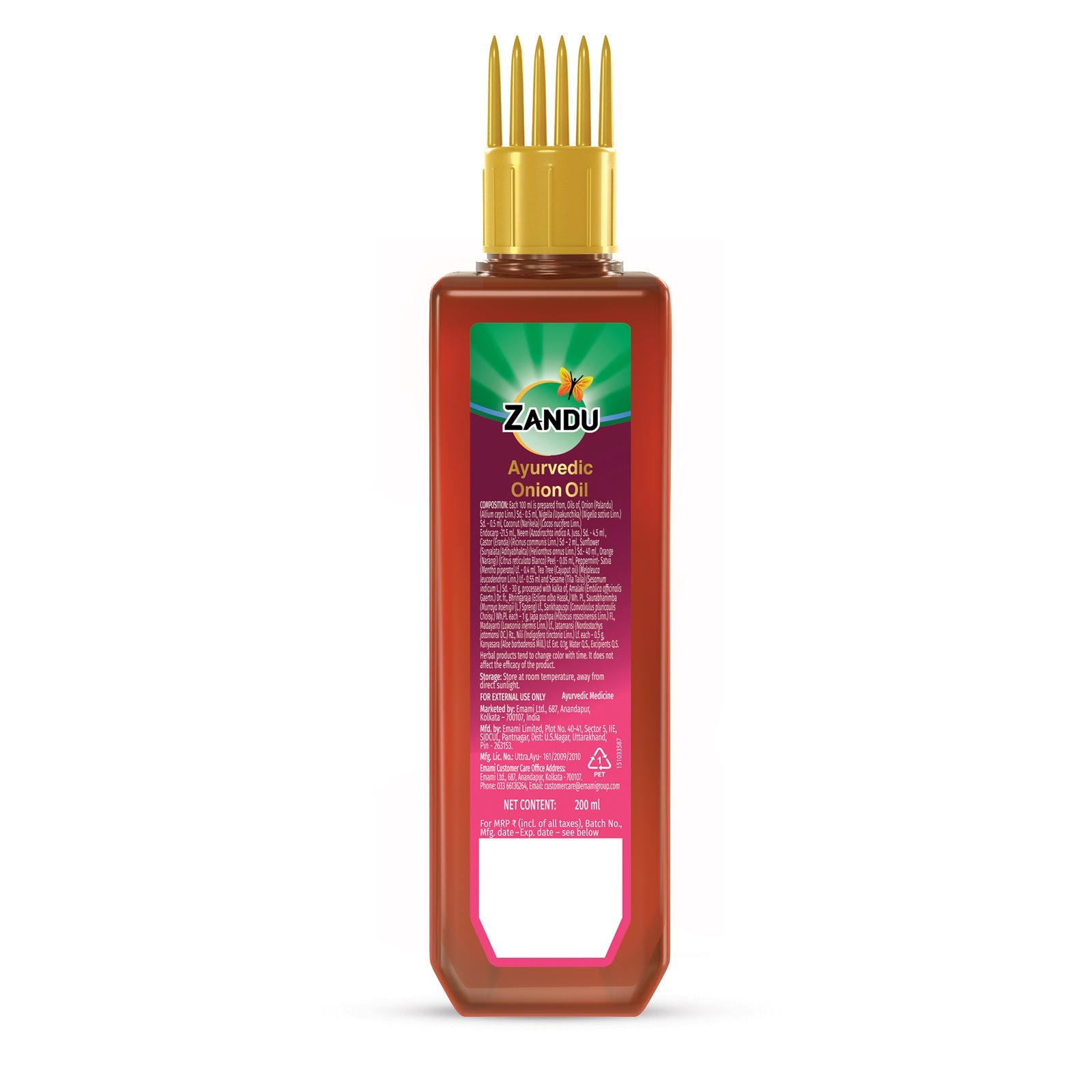 Zandu Ayurvedic Onion Hair Oil 200 ml