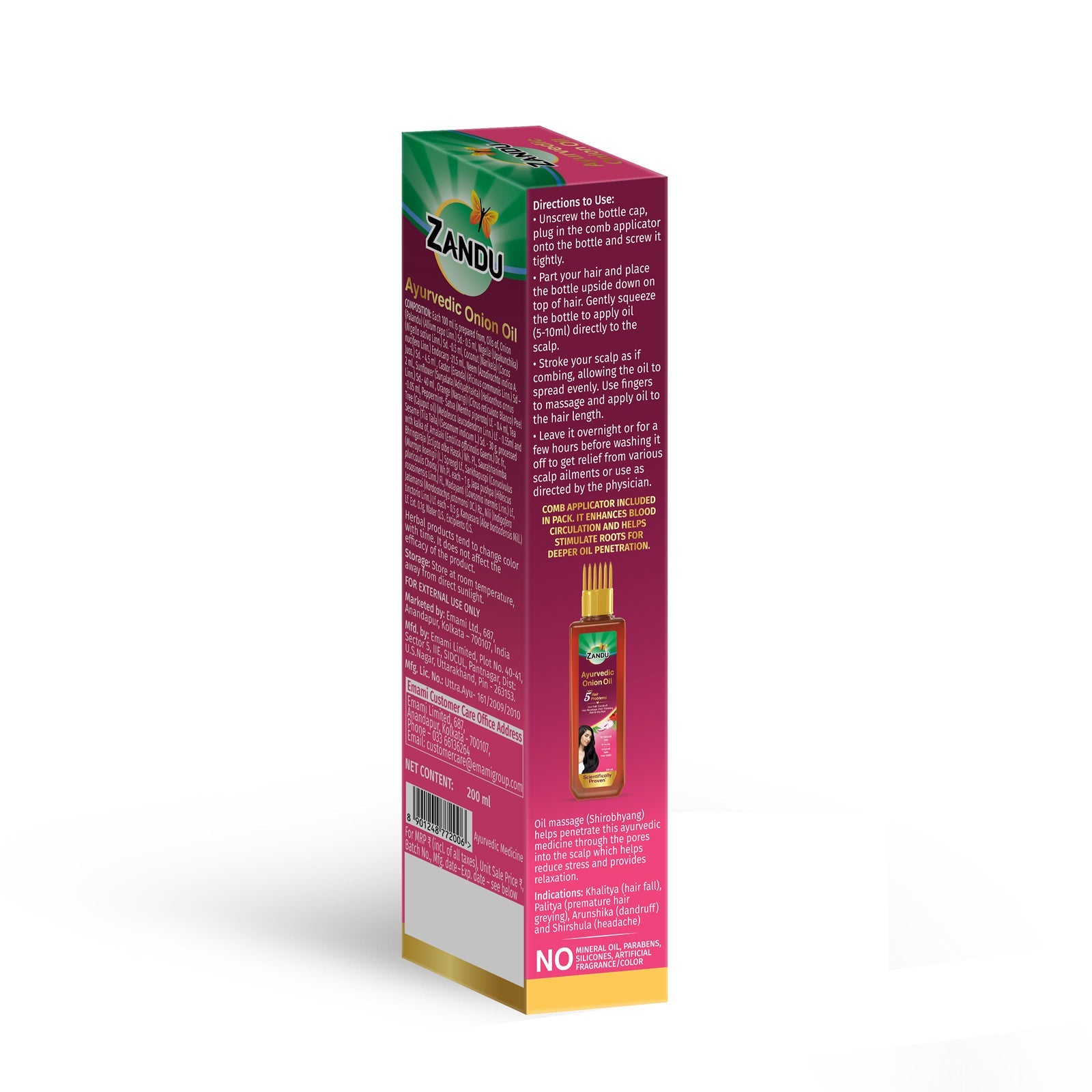 Zandu Ayurvedic Onion Hair Oil 200 ml