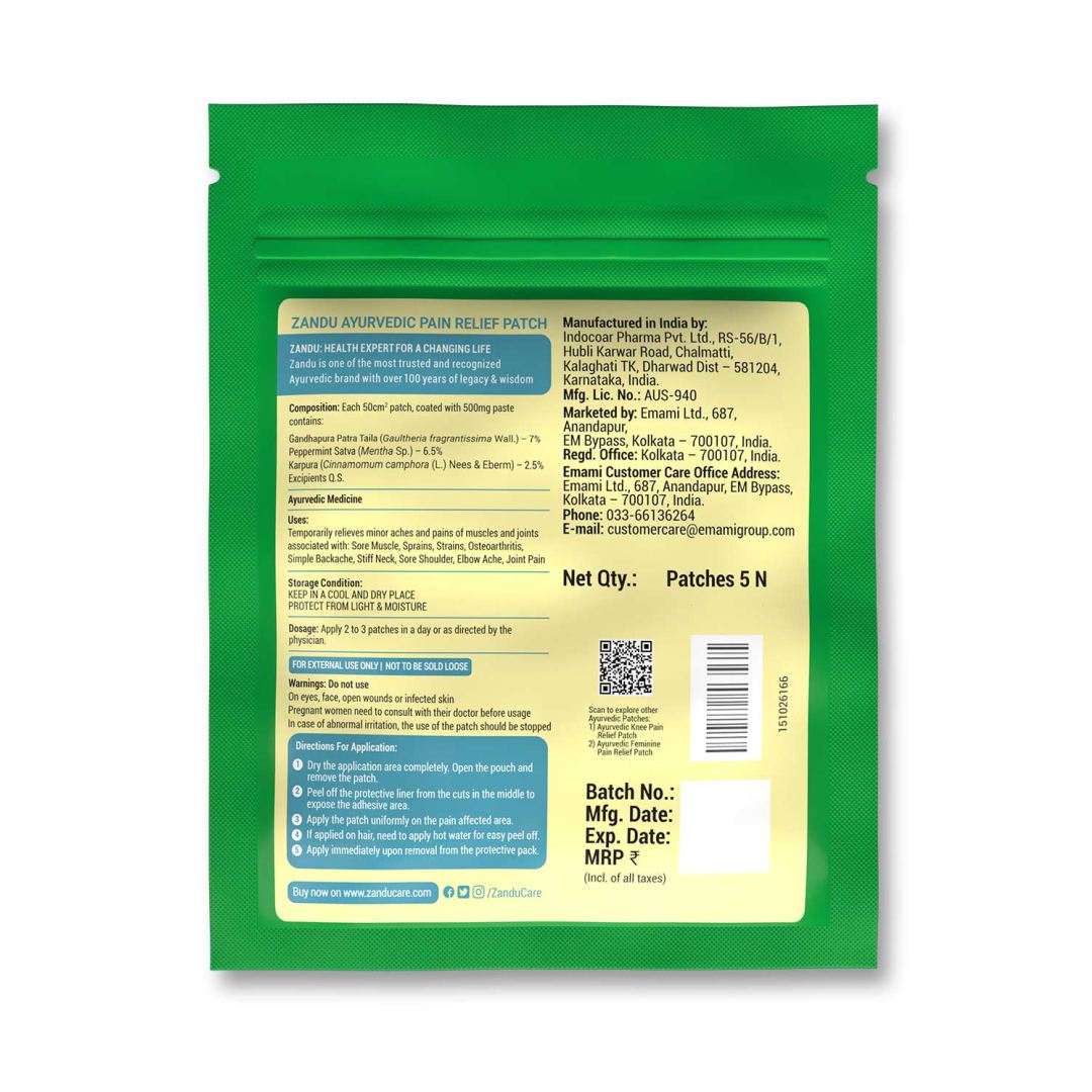 Zandu Pain Release 5 Patches